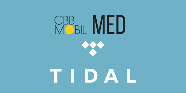 CBB mobilabonnement med Tidal musik