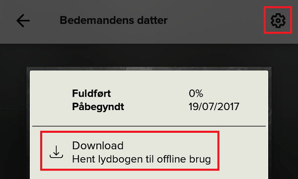 Download lydbog til offline brug