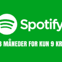 3 måneders Spotify Premium kun 9 kr.