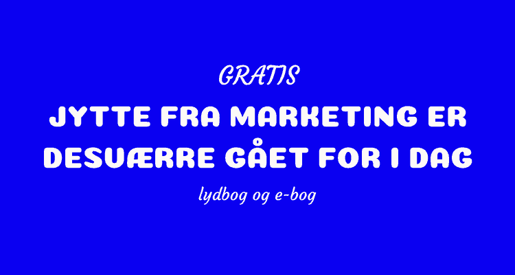 Jytte fra marketing er desværre gået for i dag lydbog og e-bog