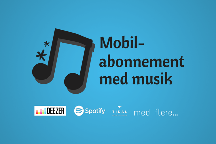 Mobilabonnement med musik